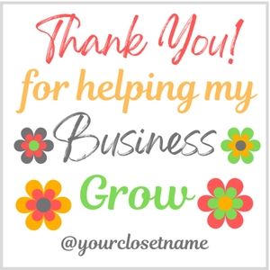 ♥️ 5x25 / 60 Thank you Rainbow Stickerd